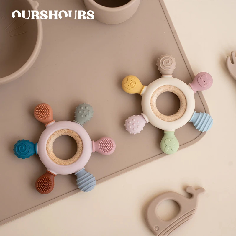 Baby Products Application - 1pc Food Grade Baby Siliconen Bijtring