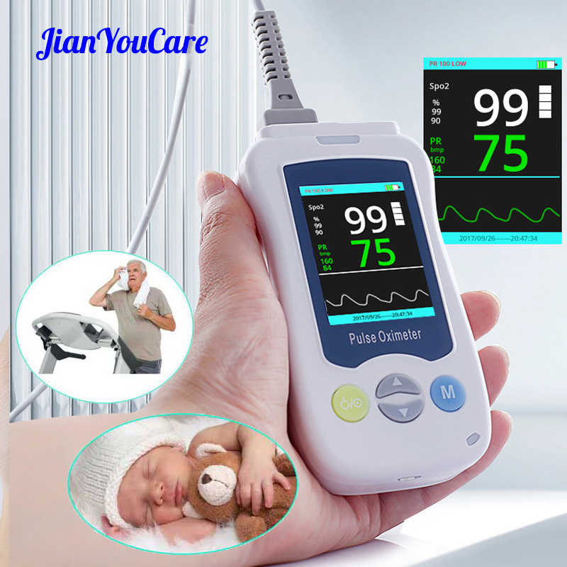 Baby Monitor Sensor - Draagbare medische vingerpulsoximeter voor volwassenen, pasgeborenen,