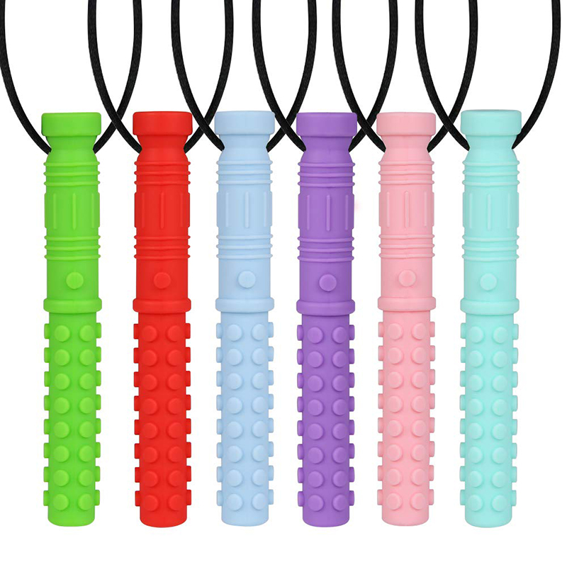 Baby Products You Need - 6 STKS Siliconen Textuur Kauwen Ketting
