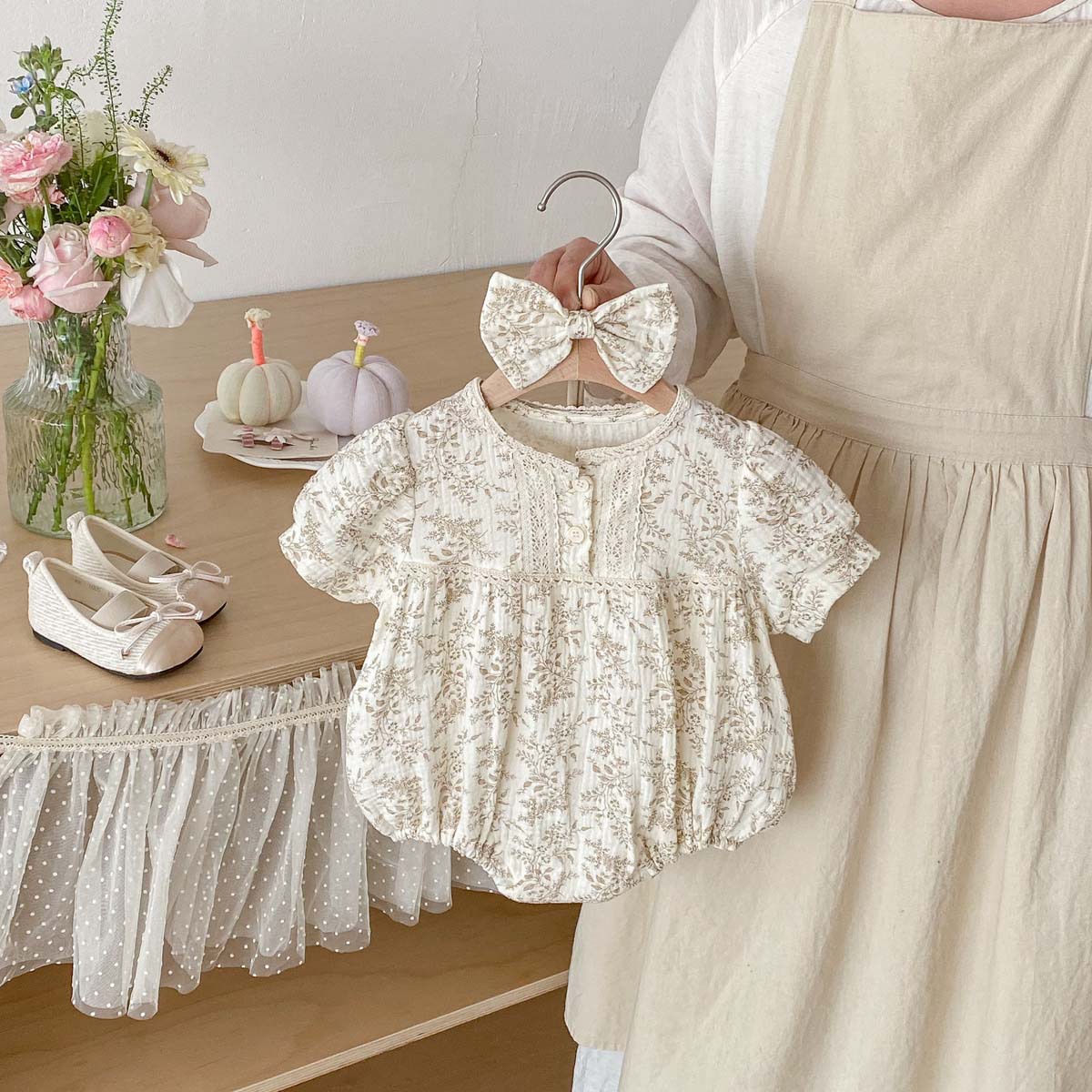 Zomer dunne baby crepe stof bl - Baby Products Korean recensie en prijs