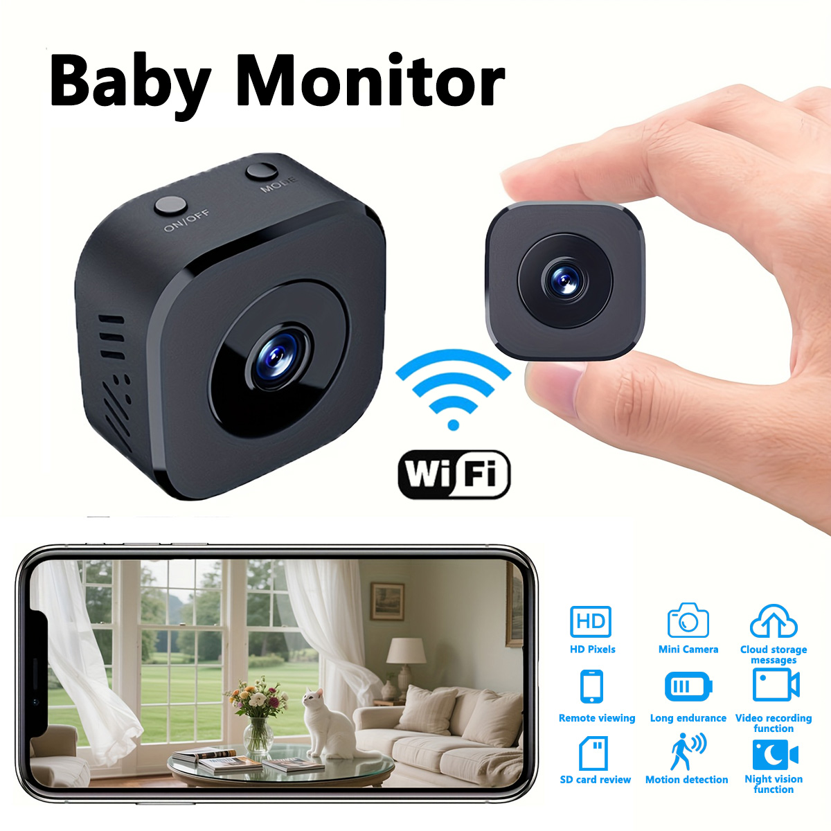 1080P HD Mini WiFi Camera Indo - Baby Monitor Sensor recensie en prijs
