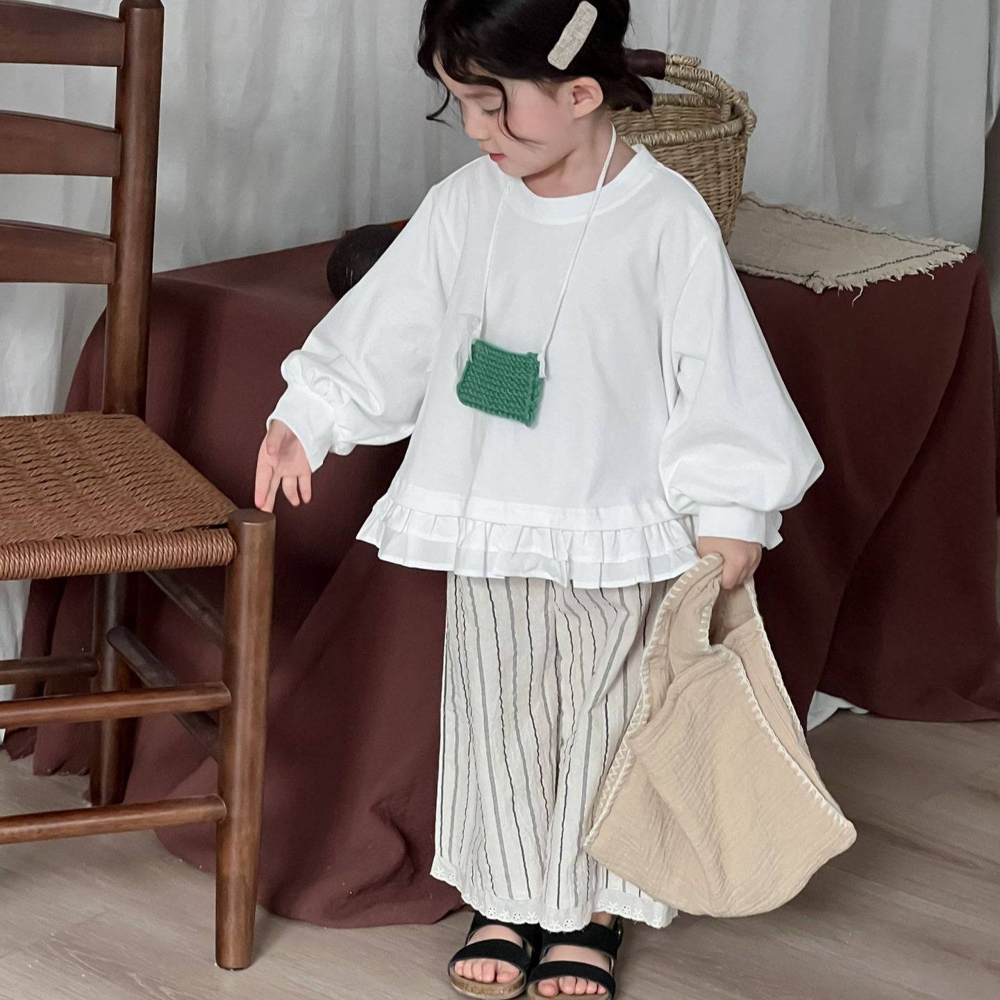 2025 Meisjes Baby Retro Losse  - Baby Products Korean recensie en prijs